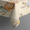 thumbnail image 5 of Fall Pumpkins Leaves Pattern Square Tablecloth,Waterproof Square Table Cover,Wipeable Spillproof Washable Table Cover for Home Kitchen Party Decor 52"x52"(132x132cm), 5 of 6