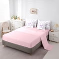 thumbnail image 5 of Erosebridal Purple Bow-tie Girls Bedding Comforter Set 7 Pieces, Princess Cartoon Full Bedding Set, 5 of 7