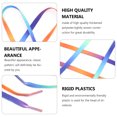 thumbnail image 4 of EeaseCA 1 Pair Colorful Gradient Pattern Flat Canvas Shoe Lace Elastic Sneakers Laces, 4 of 7