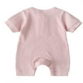 thumbnail image 2 of Baby Boys Girls Romper Ribbed Short Sleeve Knit Cotton One Piece Jumpsuit, 2 of 6