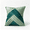 Sage and Teal Green, variant on Phantoscope Pleated Velvet Geometric Throw Pillow, Chevron Patchwork Decorative Accent Pillow, Brown and Amber Gold, 18 x 18 in, 1 Pack