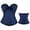 Navy, variant on Renaissance Corset Top for Women, Bustier Shapewear Lingerie, Lace Up Pirate Corset Tops, Lace Waist Push Up Bodysuit, Gothic Western Bustier Shirts, Halloween Costume, Green XS