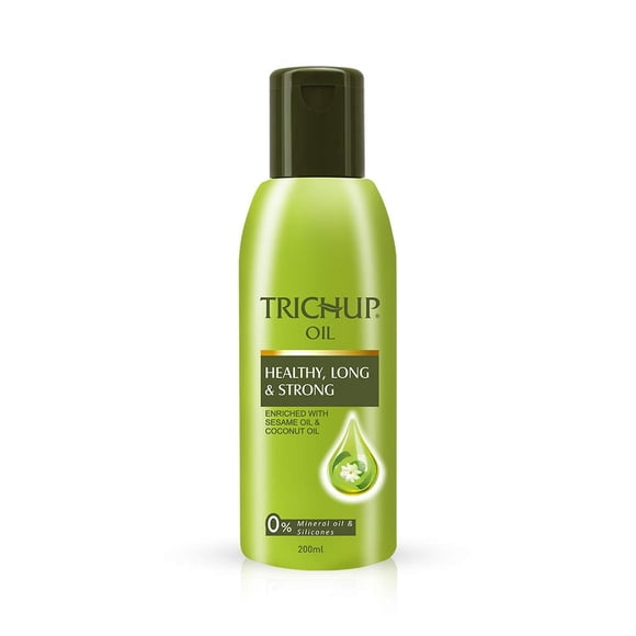 Trichup Healthy, Long & Strong Hair Oil - With The Natural Goodness Of Sesame & Coconut Oil And Enriched With Aloe Vera & Neem (200Ml)
