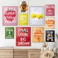 thumbnail image 2 of Póster de citas de frutas divertidas Kinda Hungry Eat Me Poor You Are Sexy citas impresiones manzana fresa plátano lienzo impresión decoración del hogar, 2 of 4