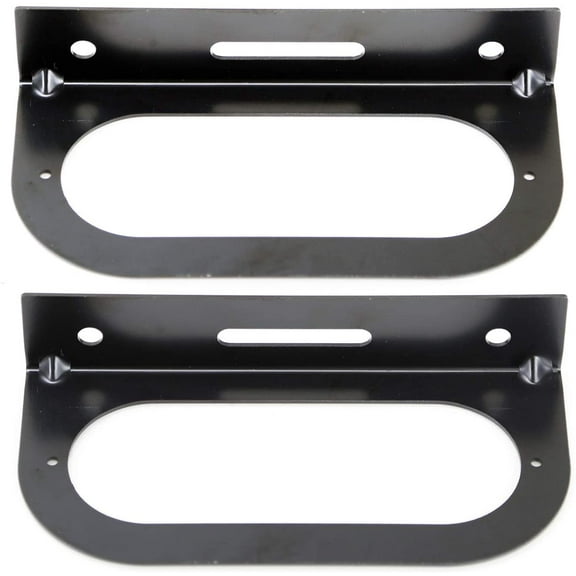 LIBRA Set of 2 Trailer 6" Oval Tail Light Steel Mounting Brackets