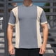 thumbnail image 5 of Ceisia Men's Spring Gift Casual Color Blocked Round/Crew Neck Short Sleeve Shirt - Comfortable Daily Outdoor Wear, 5 of 8