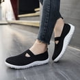 thumbnail image 4 of GLYGML Women's Knit Mary Jane Sneakers Lightweight Breathable Walking Shoes with Non-Slip Sole for Casual Daily Wear, 4 of 5