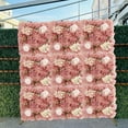thumbnail image 4 of Sunjoy Tech Artificial Rose Flower Wall Panel Wedding Bridal Baby Shower Party DIY Square 3D Floral Wall Backdrop Decoration Photography Prop, 4 of 8