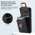 thumbnail image 5 of SaniMore for iPhone 14 Plus PU Leather Case, Multi-Functional Metal Snap Wallet Cover with Card Slot & Kickstand Shoulder Strap Full Body Protective Shell for iPhone 14 Plus, Black, 5 of 9