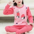 thumbnail image 6 of Toddler Pajamas Long Sleeve Girls Pajama Set Kids Solid Pjs Boys Soft Sleepwear,cartoon 6-12 Months 12-24 Months 2t 3t 4t 5t 6t 7t 8t 9t Children Hot Pink 11-12 Years, 6 of 7