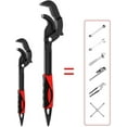 thumbnail image 3 of HUGFEGWE Multi-Function Universal Wrench Set, Pipe Vise Wrench, Self Adjusting Spanner, Heavy Quick Power Grip Pipe Wrench For Auto Repair And Home Maintenance, Wrench Water Pipe And Nut U2537-12766, 3 of 9