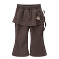 thumbnail image 4 of 1-2 Years Toddler Cargo Pants for Girls Y2K Clothing High Waisted Travel Streetwear Casual Pants with Pockets, 4 of 5