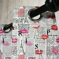 thumbnail image 3 of Ambesonne Paris Grommet Curtain, Newspaper Lipstick Kiss, 50" x 108", Charcoal Grey Multicolor, 3 of 6