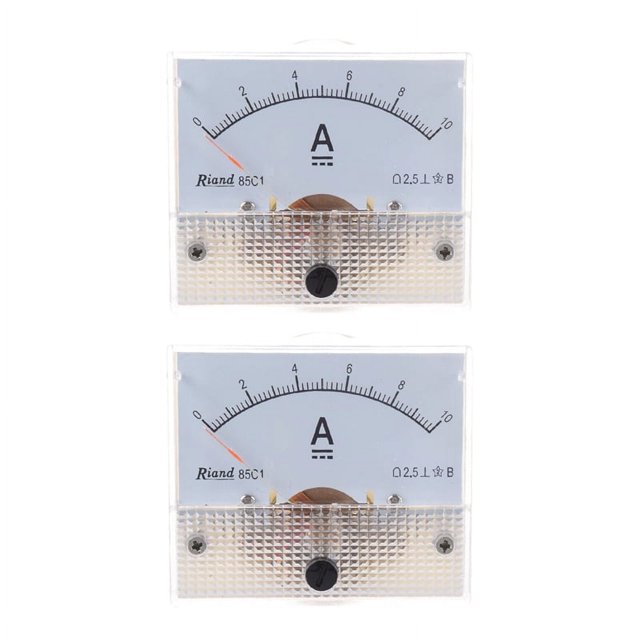 Medidor amperímetro de panel analógico rectangular de CC 0-10 A 2X 85C1