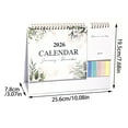 thumbnail image 2 of PLYZLE Small Desk Calendar 2026, Standing Desktop Calendar 12 Months, 2 in 1 Flip Calender with Sticky Note & Memo Pages, 9"x10", Thick Paper Floral Calendar for Home School and Office (D), 2 of 6