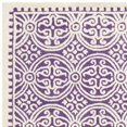 thumbnail image 5 of SAFAVIEH Cambridge Leslie Geometric Wool Area Rug, Purple/Ivory, 8' x 8' Square, 5 of 9