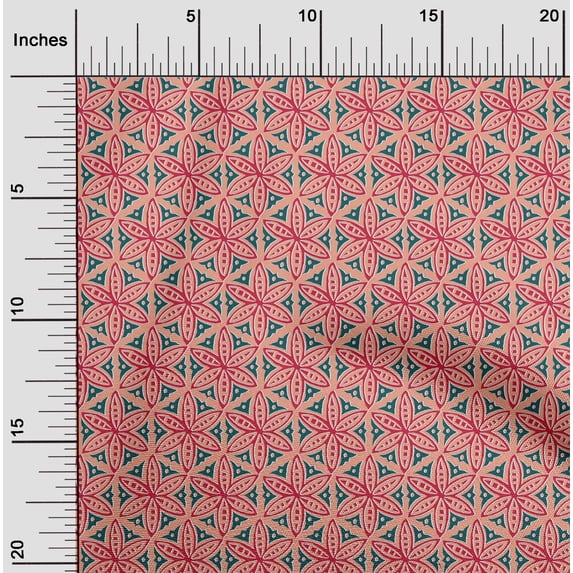 oneOone Viscose Chiffon Fabric Floral Block Fabric Prints By Yard 42 Inch Wide