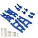 thumbnail image 1 of de SuspensióN Delanteros y Traseros Bloques de DireccióN de Ruedas y Portador de Eje de Pila Trasero para 1/10 Coche de Recorrido Corto, Azul, 1 of 5