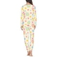 thumbnail image 2 of Suhoaziia Painted Eggshell Nightwear for Women Pajama Durable Stretchy Sleepwear Size M Athletic Pants Bottoms,Easter Snug-Fit Long Pajama Pant Print Graphic, 2 of 4