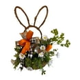 thumbnail image 2 of 19.69 '' Corona de Pascua, Guirnaldas Adorno de puerta colgante Guirnalda de flores artificiales para celebración Decoración para el hogar Foto Sunnimix Corona colgante de puerta delantera, 2 of 8
