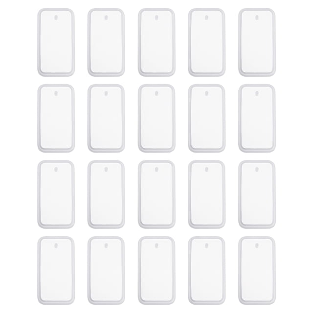 Uxcell 20 Pcs Moldes Rectangulares de Resina para Llaveros, Kit de Moldes de Epoxi de Silicona con Agujero para Colgantes de Llaveros y Joyería