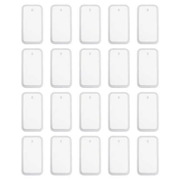 Uxcell 20 Pcs Rectangle Resin Keychain Moulds, Silicone Epoxy Mould Kit with Hole for Pendant Keychains Ornament Jewelry Art