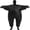 Black, variant on Inflatable costumes for masquerade parties, and role-playing costumes for festival parties