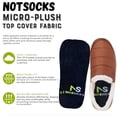 thumbnail image 5 of NotSocks™ - Insole Socks, Anti-Odor Washable Shoe Liners, One Size Fits Women’s 4-Men’s 12, Smoke Black, Reusable Sockless Comfort (3-Pack), 5 of 8