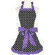 thumbnail image 1 of Rosielily Delantal Vintage Para Mujer Delantal Morado Con Bolsillos Delantal Retro Delantal Lindo Delantal De Cocina Para Cocinar Hornear Vestido Coqueto Algodón Con Volantes Volantes 50S Damas Regalo, 1 of 5