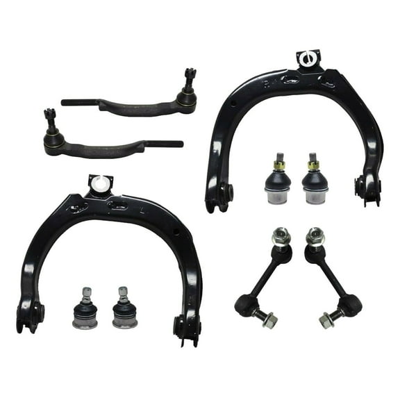 Front Control Arms   Upper & Lower Ball Joints Tie Rods Sway Bar Links Complete Suspension Kit 10 Pc Fits select: 2004-2007 CHEVROLET TRAILBLAZER, 2004-2007 GMC ENVOY