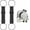 Black, variant on 2 Pack Multi Use Adjustable Luggage Connector Straps for Suitcases, Flexible Elastic Fastening Bag Strap with Non- Buckle, Durable Webbing Travel Accessory for Carry On, Checked Bags & Daily Use