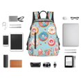 thumbnail image 4 of Fotbe Colorful Donut Mochila Ligera para Hombres y Mujeres - Duradera y Resistente al Agua, Ideal para Escuela, Trabajo, Viajes y Uso Diario, 4 of 7