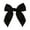 Black, variant on Shimmer Satin Hair Bows Long Tail Bowknot Hair Accessories for Women (Black)
