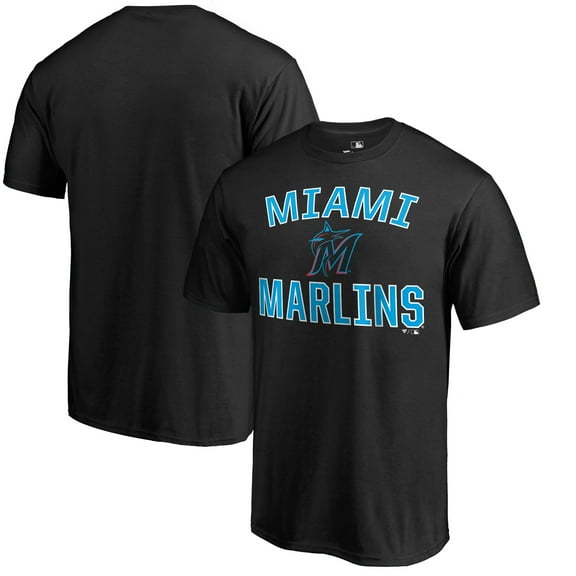 Men's Black Miami Marlins Victory Arch T-Shirt