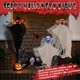 thumbnail image 2 of Zimtown 8pcs Halloween Animatronic Ghost Set Halloween Outdoor Hanging Decoration w/ Ghosts,Tombstone,Spider,Spider Web, 2 of 9
