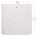 thumbnail image 2 of Tapete de ducha antideslizante con 145 ventosas - 55 x 55 cm (21,7 x 21,7 pulgadas) - Resistente al moho - Tapete de baño de goma antideslizante para ducha o bañera interior con orificios de drenaje, 2 of 6