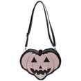 thumbnail image 3 of Monederos Calabaza Halloween para Mujer Bolso Bandolera PU Con (Beige), 3 of 8