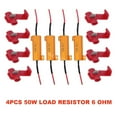 thumbnail image 4 of 4X 50W 6ohm LOAD RESISTOR FIX LED LIGHT BULB ERROR FAST HYPER FLASH TURN SIGNAL, 4 of 12