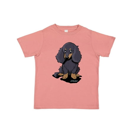 

Inktastic Longhaired Dachshund Gift Toddler Boy or Toddler Girl T-Shirt
