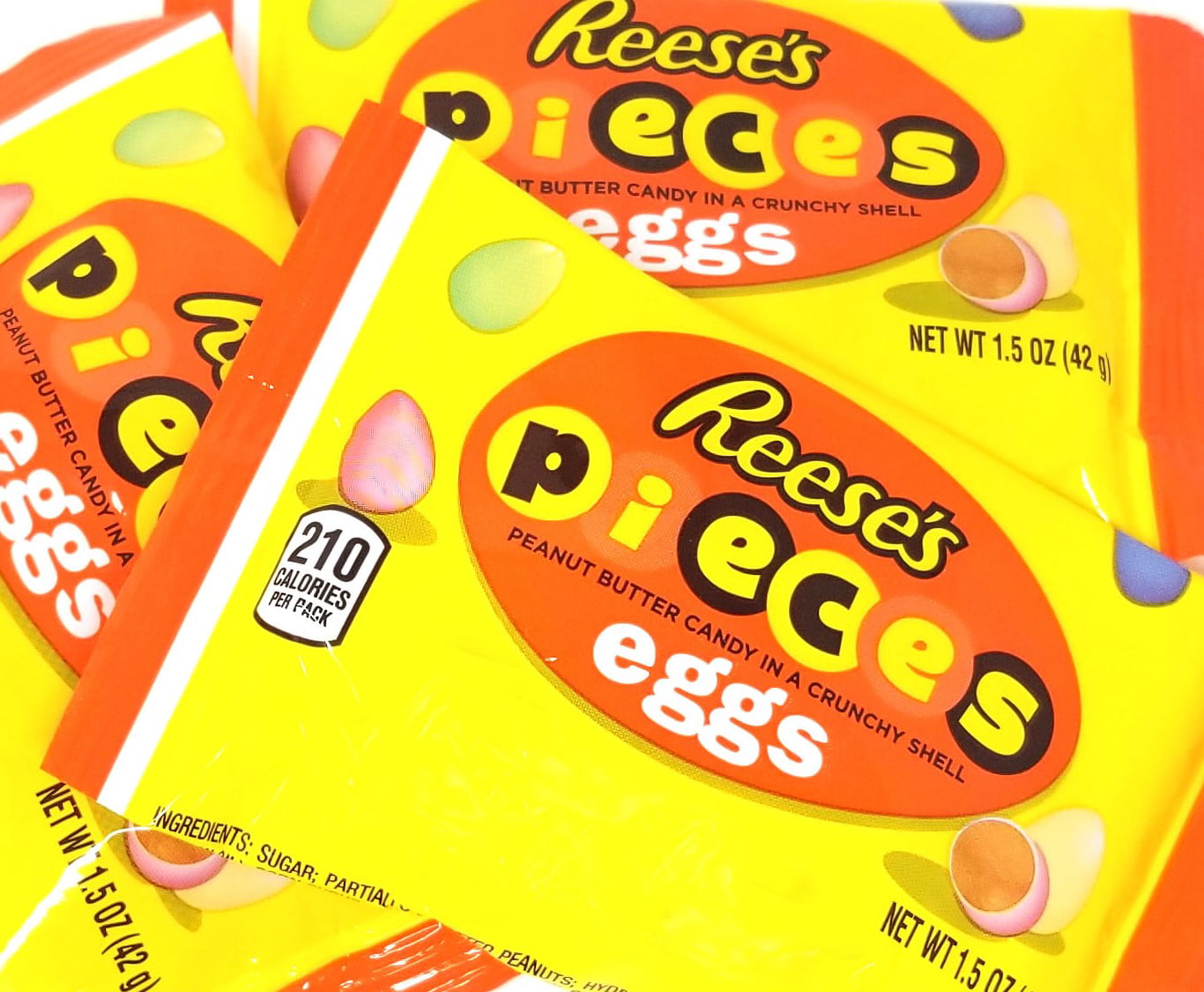 Reese's Pieces Peanut Butter Crunchy Shell Pastel Eggs Candy, 1.5-Ounce