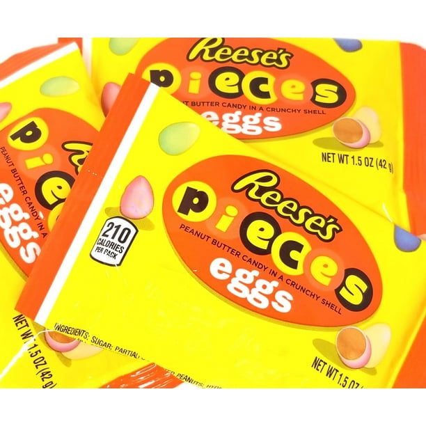 Reese's Pieces Peanut Butter Crunchy Shell Pastel Eggs Candy, 1.5Ounce