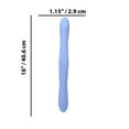 thumbnail image 2 of Tryst Duet Rechargeable Silicone Double End G-Spot Vibrator with Remote Control, Blue, 2 of 2