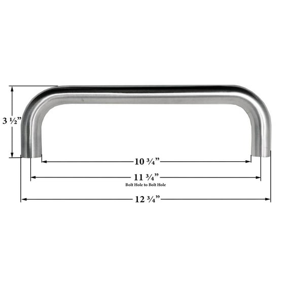 Chrome Lid Handle Compatible With Pit Boss Pellet Grills