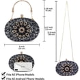 thumbnail image 2 of Rhinestone Clutch Purses For Women Evening Sparkly Clutch Crystal Diamond Bag For Party Weddings Formal Prom, 2 of 6