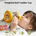 thumbnail image 3 of Bc Babycare Dinosaur Straw Sippy Cup for Toddlers 12 Months,10oz,No Leak Toddler Strawcup Water Bottles Baby,Yellow, 3 of 11