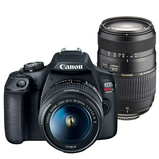 Canon EOS Rebel T7 24.1MP DSLR Camera + 18-55mm IS II + Tamron 70-300mm ...