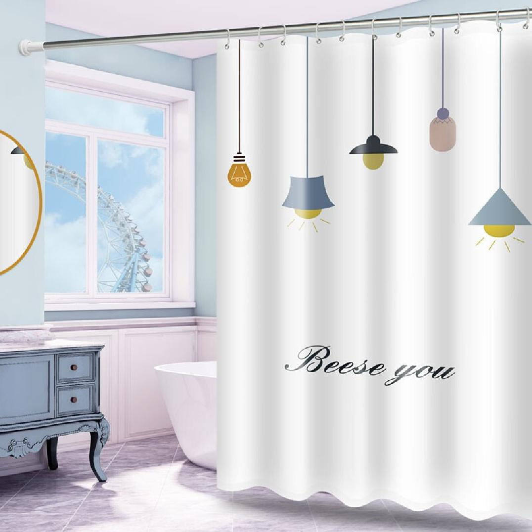 Details about   Spring Sunshine Sunflower White Brick Wall Shower Curtain Set Bathroom Decor 72" 