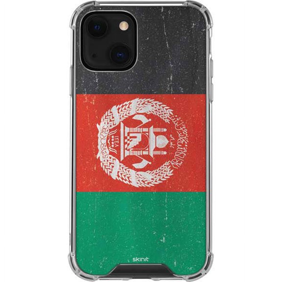 Skinit Countries of the World Afghanistan Flag Distressed iPhone 13 Mini Clear Case