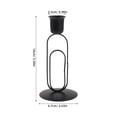 thumbnail image 2 of CRAFTHROU Iron Candle Stand Negro Resistente Para Usar Con Candelas Taper Y Pillar En, 2 of 7