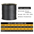 thumbnail image 3 of Autoez Super Strong 12-100LB PE Braided Fishing Line 4/8 Strands Abrasion Resistant 328-1093 Yds, 3 of 7